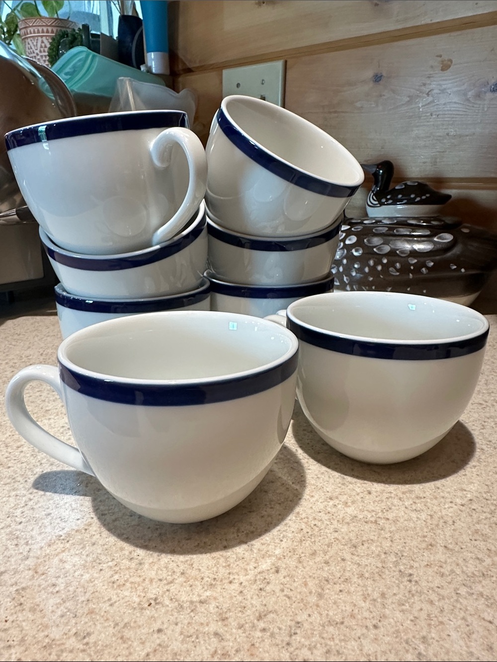 Williams Sonoma Brasserie Breakfast Cup Tea Cup, Lot of 8